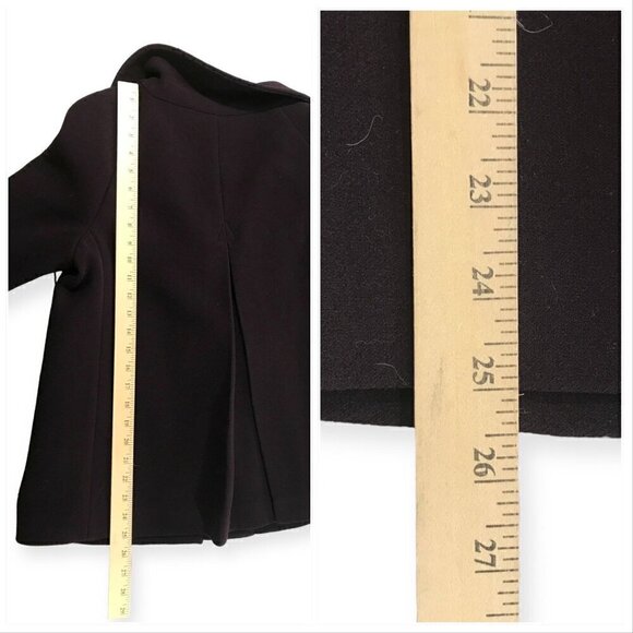 Prada wool dark‎ burgundy/brown  short coat, Size 44 Italian (US 10) - Picture 12 of 15